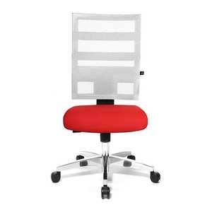 Topstar Bürostuhl X-Pander, 9590T313 Stoff rot, Gestell alu