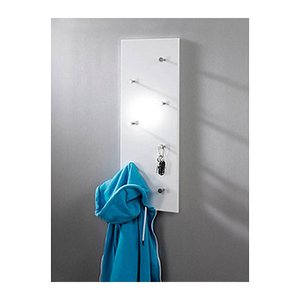 HAKU Möbel Wandgarderobe 42390 weiß Holz 7 Haken 80,0 x 30,0 cm, 1 St.