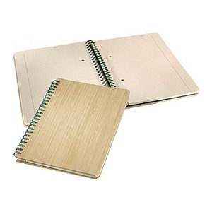 SIGEL Notizbuch Bambus ca. DIN A5 punktkariert, beige Hardcover 160 Seiten, 1 St.