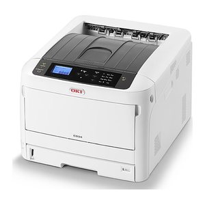 OKI C824dn Farb-Laserdrucker grau