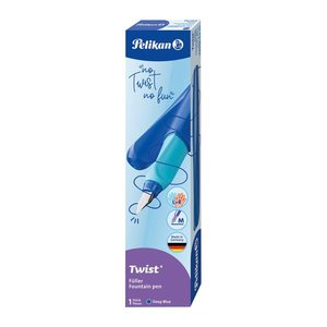 Pelikan Twist® Patronenfüller dunkelblau/hellblau M (mittel), 1 St.