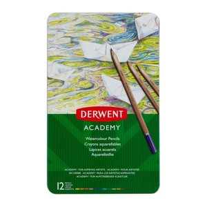 DERWENT Academy Watercolour Aquarellstifte farbsortiert, 12 St.