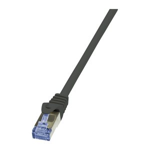 Logilink Patchkabel mit Cat7-Rohk. Primel. S/FTP schw 0,50m