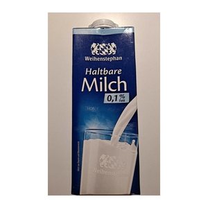 Weihenstephan Milch 0,1 % 12x 1,0 l