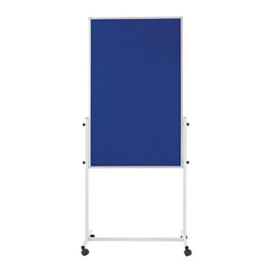magnetoplan mobiles Whiteboard 3in1 Universal-Board 75,0 x 120,0 cm blau#!#weiß Filz/Whiteboard