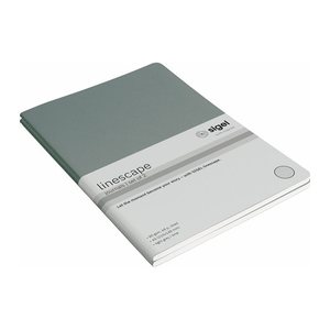 SIGEL Notizhefte Linescape ca. DIN A5 liniert, hellgrau, neon-grün Softcover 68 Seiten, 2 St.