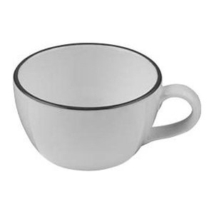 ID Fine Cappuccinotasse Modest Black Alzar grau 0,2 l, 12 St.