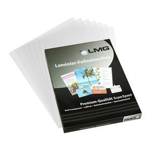 LMG Laminierfolien Fast-Foil glänzend für A4 80 micron, 100 St.