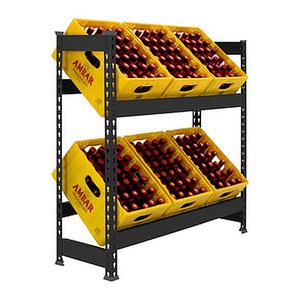 Simonrack Getränkekistenregal SIMONBOTTLE 2 8425437129582 anthrazit 100,0 x 30,0 x 100,0 cm