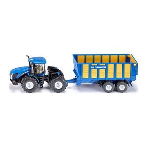 siku New Holland Traktor mit Silagewagen 1947 Spielzeugauto