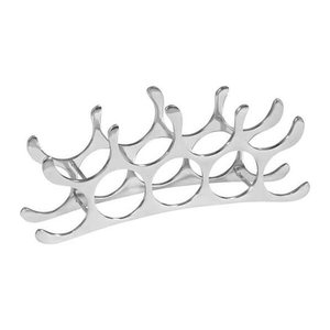 WOHNLING Weinregal silber 55,0 x 12,0 x 20,0 cm, 1 St.
