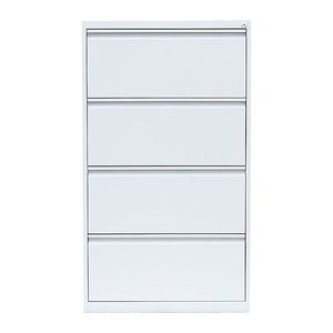 LÜLLMANN Hängeregistraturschrank signalweiß 4 Schubladen 76,0 x 62,0 x 132,0 cm, 1 St.