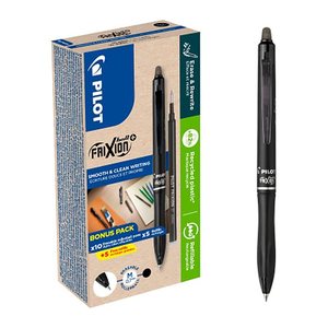 AKTION: PILOT FRIXION ball + Tintenroller 0,7 mm, Schreibfarbe: schwarz, 10 St. + GRATIS 5 Tintenrollerminen