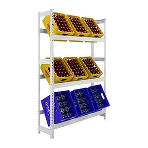 Simonrack Getränkekistenregal SIMONBOTTLE 3 8435104962565 weiß 100,0 x 30,0 x 180,0 cm