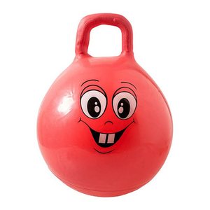 Idena Hüpfball Happy Face rot, 1 St.
