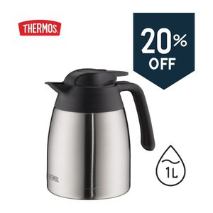 THERMOS® Isolierkanne THV silber, schwarz 1,0 l, 1 St.