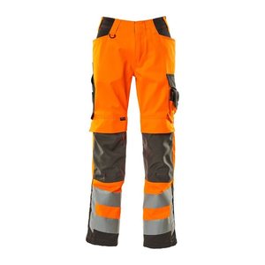 MASCOT® unisex Warnschutzhose Kendal  orange, dunkelanthrazit Größe 54