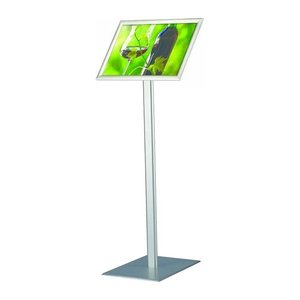 update displays Infoständer silber DIN A4 25,0 x 30,0 x 96,4 - 100,0 cm, 1 St.