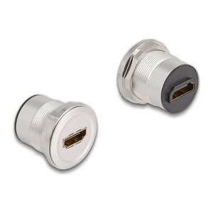 DELOCK HDMI Einbaubuchse 8K 60 HZ Aluminium