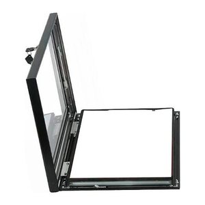 LMG Schaukasten grau 2x DIN A4 29,7 x 4,5 x 42,0 cm, 1 St.