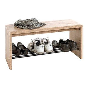 HAKU Möbel Schuhbank 37449 eiche-hell Holz 80,0 cm