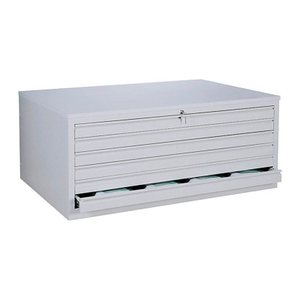 LÜLLMANN Planschrank lichtgrau 6 Schubladen 113,5 x 83,5 x 60,5 cm, 1 St.