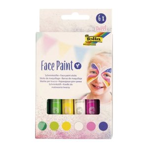 folia Sweet Kinderschmink-Set farbsortiert, 6 St.