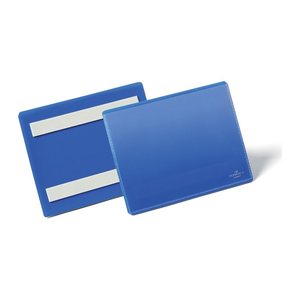 DURABLE Etikettentaschen blau A6, 50 St.