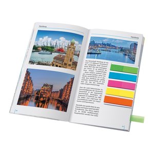 SIGEL Haftmarker transparent mit Clip Haftmarker farbsortiert 5x 25 Streifen