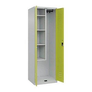 CP Putzmittelschrank Classic Plus 080100-00 S10022 lichtgrau, clowngrün 4 Fachböden 60,0 x 50,0 x 185,0 cm, aufgebaut, 1 St.