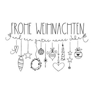 Rayher Frohe Weihnachten Motivstempel Girlande 6,0 x 10,0 cm, 1 St.