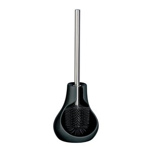 WENKO WC-Garnitur Drop Neo schwarz Stein, 1 St.