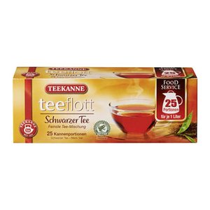 TEEKANNE teeflott Schwarztee Tee 25 Portionen