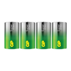 GP Batterien SUPER Alkali-Mangan Mono D 1,5 V, 4 St.
