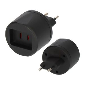 Brennenstuhl Adapter Travel Stecksystem US/Aufsatz DE 2,5A