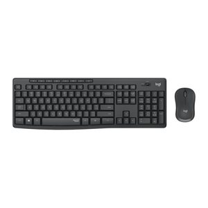 Logitech MK295 Tastatur-Maus-Set kabellos schwarz