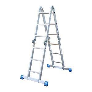 KRAUSE Gelenkleiter STABILO silber 12 Sprossen, H: 100,0 cm