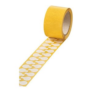 VELOFLEX Folien-Verschlussetiketten transparent 15,0 x 15,0 mm, 1.000 St.