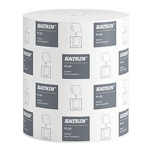 KATRIN Handtuchrollen Plus System M3 3-lagig weiß, 6 Rollen