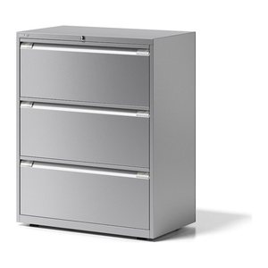 BISLEY Essentials Hängeregistraturschrank anthrazit 3 Schubladen 80,0 x 47,0 x 100,0 cm, 1 St.