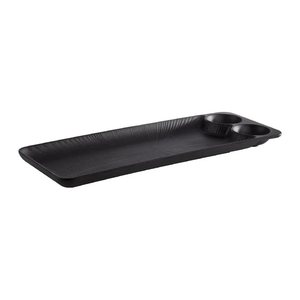 APS Tablett NERO schwarz 15,0 x 41,0 cm, 1 St.