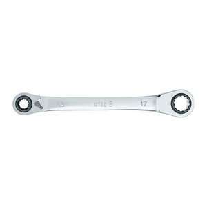 Wiha Doppel-Ringratschenschlüssel 45421 10 / 13 / 17 / 19 mm, 1 St.