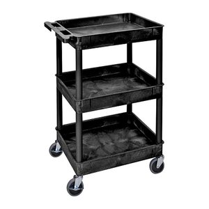 LUXOR Etagenwagen schwarz 61,0 x 46,0 x 98,0 cm