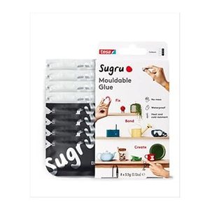 tesa Sugru formbarer Allzweckkleber 8er Schwarz/Weiss