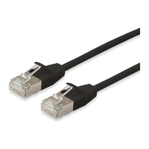 Equip Patchkabel Cat6A SlimFlex F/FTP 0.15m schw.LSZH 2xRJ45 Polybeutel