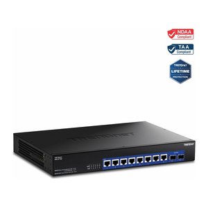 TRENDnet Switch 10-Port 10G Unmanaged 2x10G SFP+ RackM