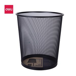 DELI Abfalleimer Mesh 12l schwarz