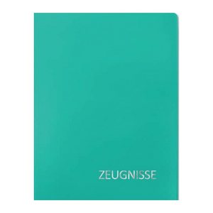 ROTH Zeugnismappe DIN A4, 20 Hüllen türkis, 1 St.
