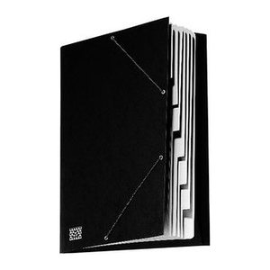 RNK-Verlag Ordnungsmappe 9 Fächer schwarz, 1 St.