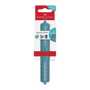 FABER-CASTELL Lineal Sparkle ocean 15,0 cm, ocean